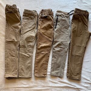 Lot of 5 - size 6 - Boys Khaki Pants